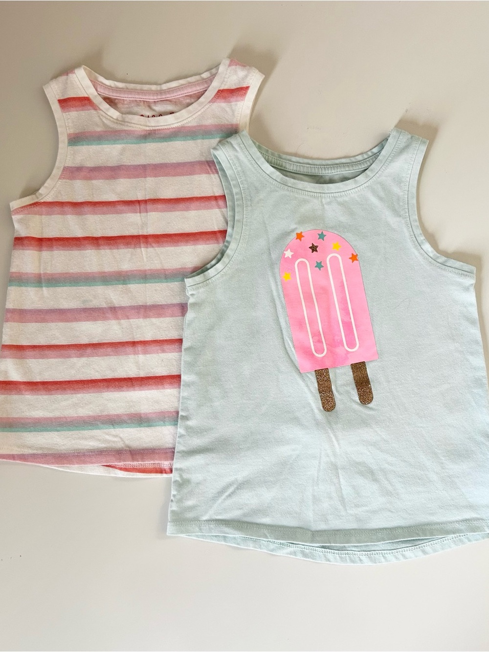 Cat & Jack Toddler Girls Popsicle Tank Top Bundle